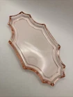 VTG 1930’s Pink Depression Glass 10”x5” Trinket Relish Pickle Jewelry Tray USA