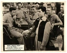 Rock Pretty Baby! Original Lobby Card John Saxon, Sal Mineo with guys in diner