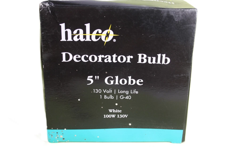 2 Pack Halco 100G40/CL Clear Globe Bulb 120V 100W G40 Medium E26 Base Dimmable - Image 2 of 3
