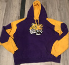 Men's Colosseum Athletics Size XXL LSU Tigers Purple & Yellow Pullover Hoodie
