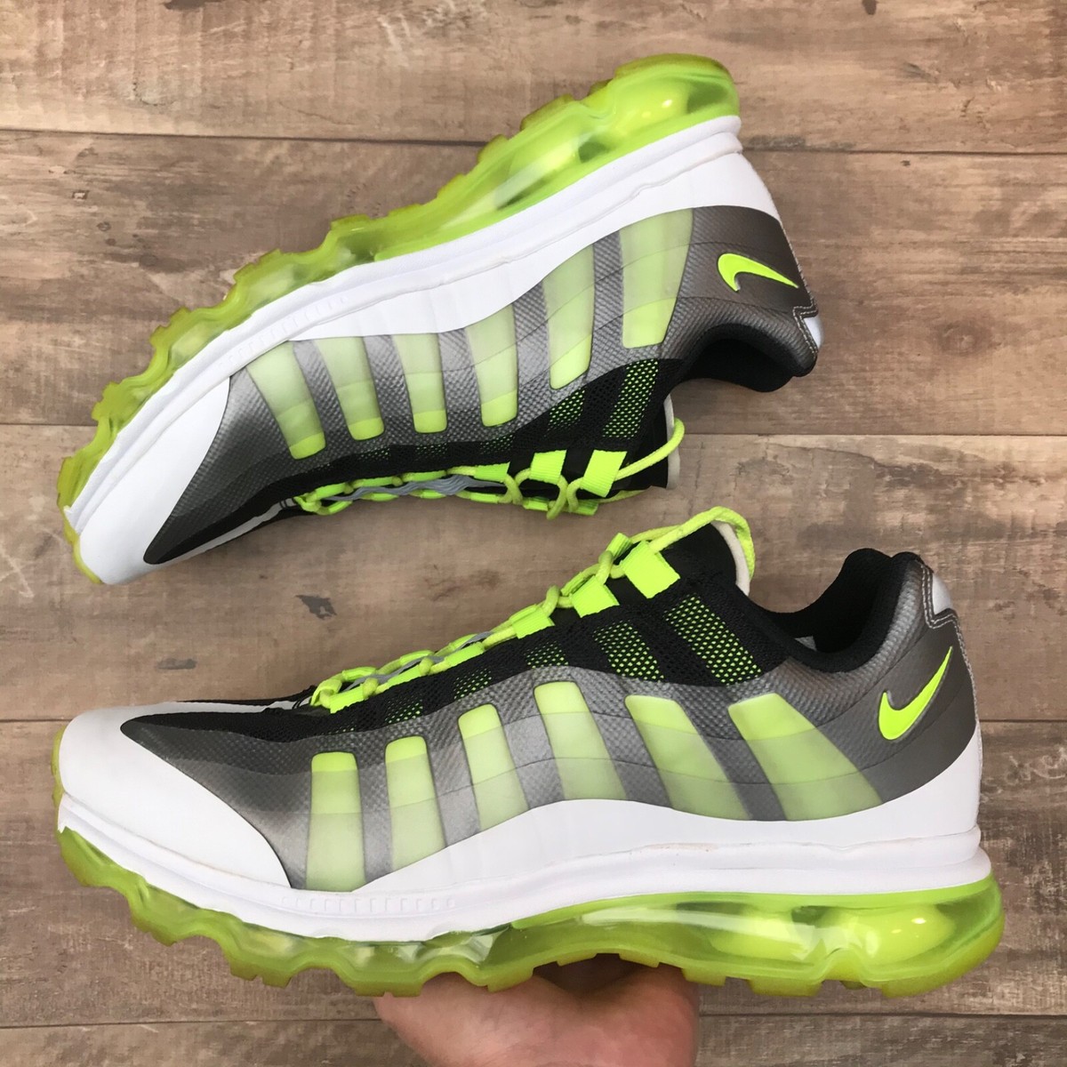 Nike Air Max '95 Men's Size 9 White/Black/Volt/Silver 511307-010