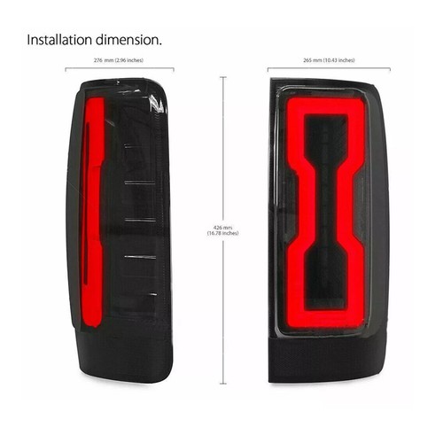 Smoked Black LED Tail Lights Lamp Fits for Holden Colorado RG 2012-2020 - Picture 7 of 12