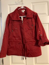Reduced! Nwt! Gorgeous Rust-color Women’s Light Jacket For Fall, Size L
