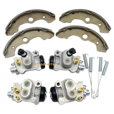 4 Front Brake Wheel Cylinders W/Shoes for Honda Foreman 450 TRX450 4x4 1998-2004