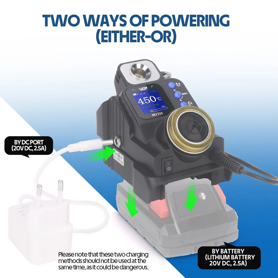50W Cordless Soldering Station For Milwaukee Battery Powered Soldering Station - Image 4 of 4