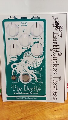 EARTHQUAKER GUITAR EFFECT THE DEPTHS OPTICAL VIBE   PRINT AD 11 X 8.5 d2