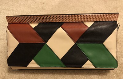 womens leather clutch by Just Cavalli