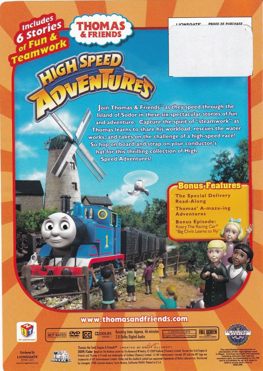 Thomas & Friends: High Speed Adventures (DVD, 2009, Full