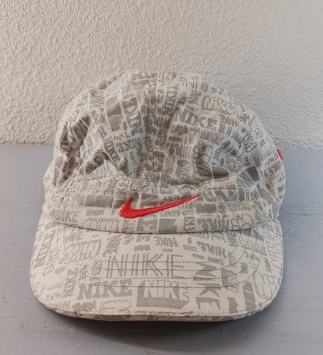 NIKE Just DO It Hat CHILD Toddler Unisex White Orange Gray All Over Print