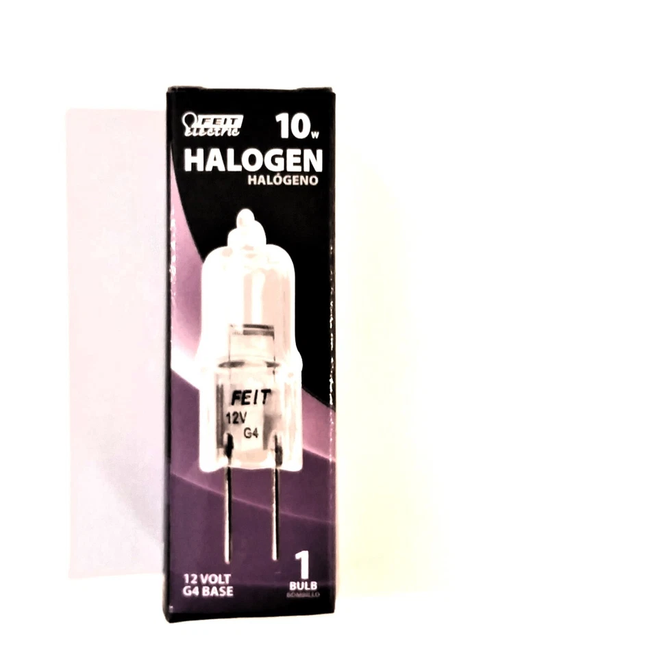 Feit Q10T3 10 Watt 12V JC Clear Light Bulb T3 2-Pin G4 Base Lamp 75410 - Image 2 of 4