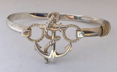 LeStage Sterling Silber und 14K Armband und Sterling Silber Anker Topper