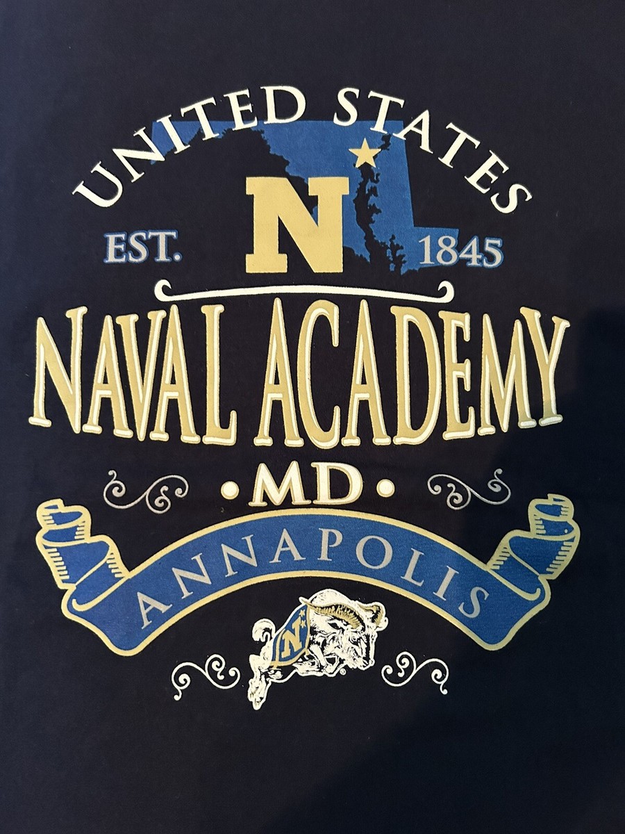 VINTAGE Naval Academy T-Shirt Size XXL US Navy Midshipmen
