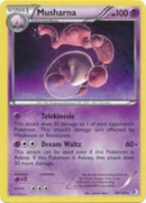 2x (BW7-069) Musharna Rare Pokemon BW Boundaries Crossed Card # 69