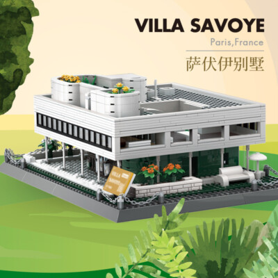 Building Blocks Wange 5237 Creator Expert Architecture Villa Savoye-Paris Toy