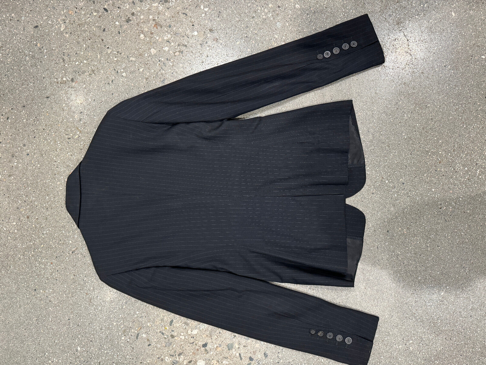 Womens Gucci Wool Blazer Black Stripped Suit Jack… - image 5
