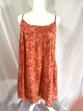 Wild Fable Orange Wave Print Lightweight Sundress size M - NWT