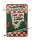 checkerboard livestock feed GROWENA Chicken chick poultry farm Rooster sign