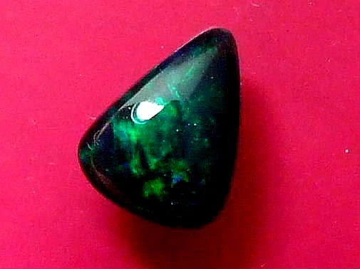 Gorgeous Dark Green Colour Pattern Natural Solid Black Opal 1.15