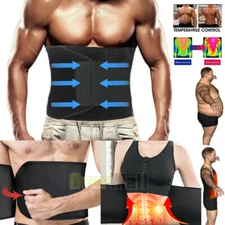 Hombre Fajas Reductoras Abdomen Para Sudar Perder Peso Entrenador De Cintura Gym