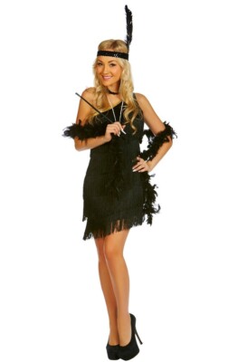 Ladies 20s 1920s Roaring Flapper Costume Chicago Gatsby 20's Women Fancy Dress E - Foto 13