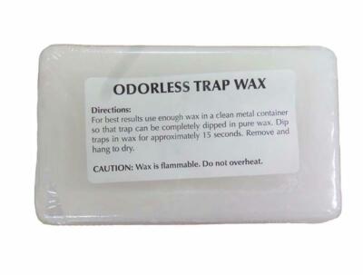 Black and White Odorless Trap Wax - 1lb Bars (Choose Quantity and Color)