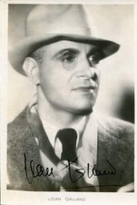 Jean Galland autograph French film actor signed vintage photograph