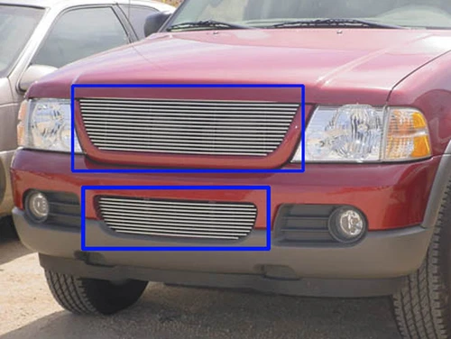 02-05 Ford Explorer Billet Grille COMBO Grille Inserts(Fits: Ford Explorer)