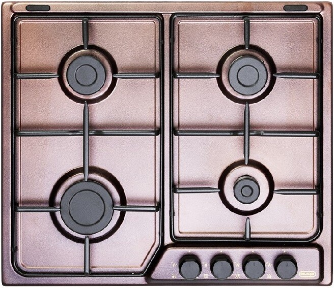 DELONGHI FRO46ASV PIANO COTTURA 4 BRUCIATORI 60CM VALVOLE SICUREZZA RAME