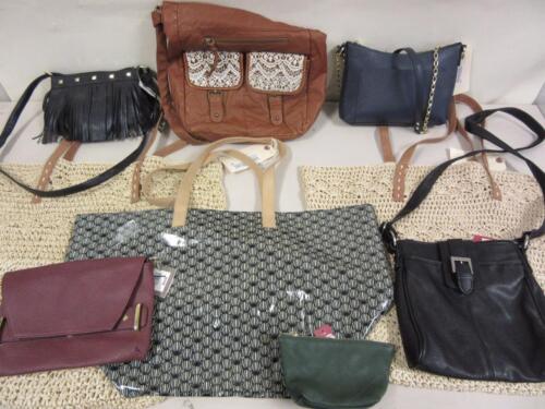 Lot of 9 Assorted Purses Bags Merona Sam&Libby New Unused For Resale - Afbeelding 1 van 9