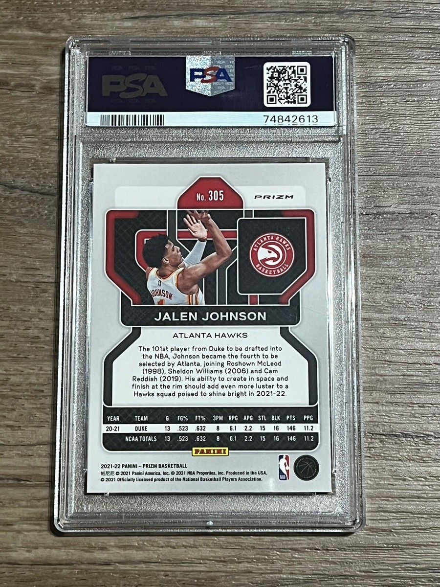 2021-22 Panini Prizm - Jalen Johnson #305 Red White & Blue Prizm