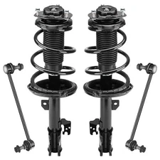 Front Strut Assembly & Sway Bar Links for 2004-2007 Toyota Highlander, 04-06 ...