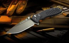 Spartan Blades Knife Pallas Black Out MagnaCut Black Aluminum Handles