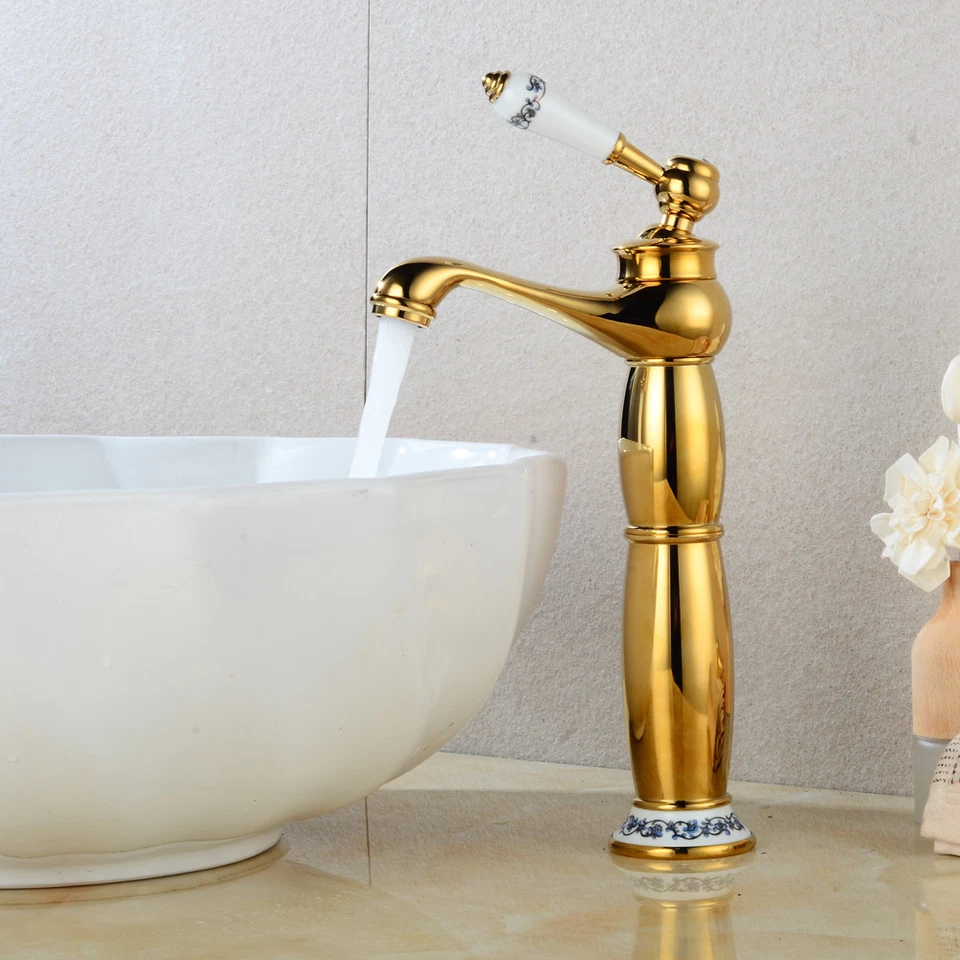 Retro Nostalgie Einhebel Wasserhahn Bad Armatur Waschbecken Mischbatterie Faucet - Bild 2 von 3