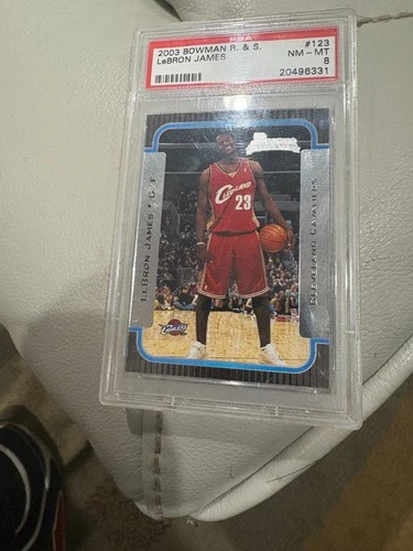 LeBron James 2003 Bowman R & S #123 PSA 8 Rookie Card