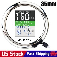 85mm Lcd Digital Gps Speedometer Odometer Gauge Waterproof For Boat Car Truck