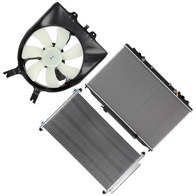 Electric Radiator Condenser Cooling Fan Kit For Honda Odyssey 2005-2010 V6
