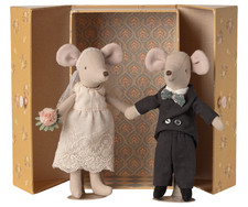 Maileg Wedding Mice Couple in Box, Mum and Dad
