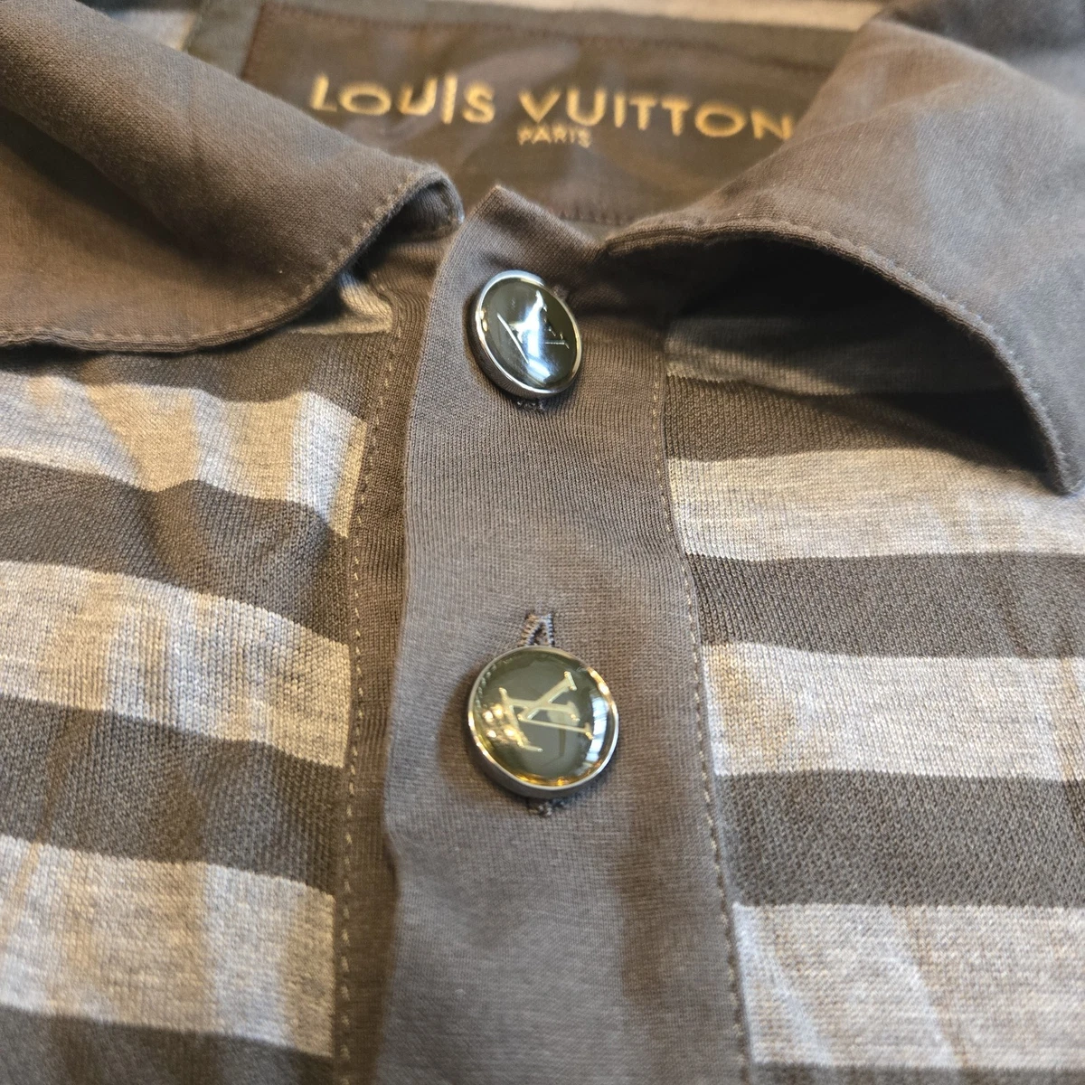 Louis Vuitton Short Sleeve Gray Shirts for Men for sale | eBay