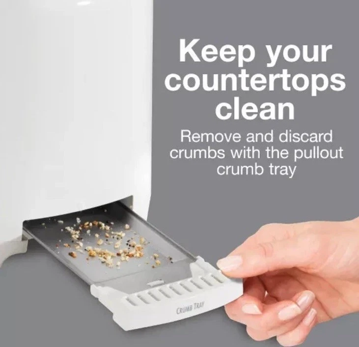 Tostadora de 2 rebanadas Proctor Silex - Blanca: Tostadora de pan compacta, 700 W, plástico Foto 4 de 4