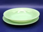 Vintage Jadeite Fire King Jane Ray Plates 8” & Bowl 7.5” Set USA Made