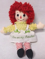 Aurora 10" Raggedy Ann You Are My Sunshine Soft Cloth Rag Doll 2013 handmade 