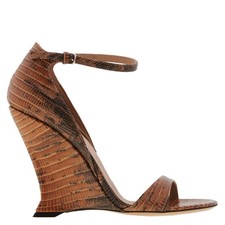 Ferragamo Vidette X5 Leather Wedge Sandals