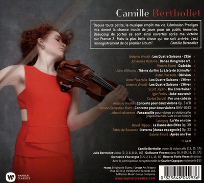 CAMILLE BERTHOLLET PRODIGIES: CAMILLE NEW CD