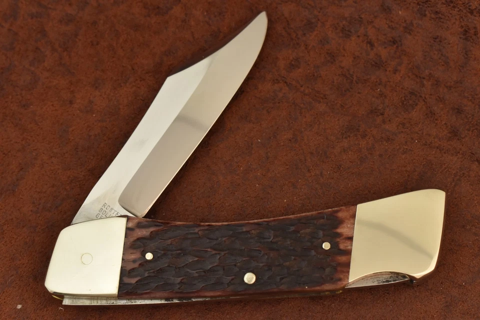 HEN & ROOSTER BERTRAM SOLINGEN GERMANY JIGGED RED BONE NKCA LOCKBACK KNIFE 25490 - Image 2 of 4