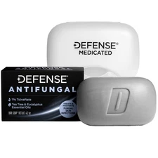 Defense Antifungal Bar Soap | Jock Itch, Ringworm, Athlete's Foot, Skin Fungu...
