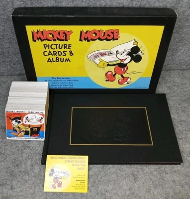 Juego de tarjetas con imágenes y caja de álbum de Mickey Mouse 1995 95/96 tarjetas Disney Applewood - Imagen 1 de 4
