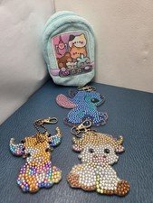 rhinestone keychain Set 3 And Little Backpack