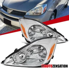 Fit 2004-2005 Toyota Sienna Halogen Headlights Lamps Assembly Left+Right 04-05