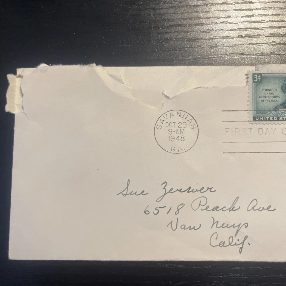 US Stamps "Juliette Low" Founder Of The Girl Scouts 3¢ First Day Of Issue - Used - Image 4 of 4