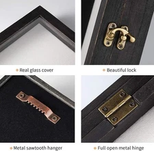 TJ.MOREE Flowers Shadow Box Display Case 11 x 14 Large Shadow Box Frame